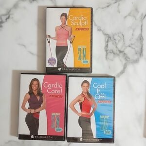 Beachbody 3 DVDs SEALED Debbie Siebers SLIM Series Cardio Sculpt Workout Videos